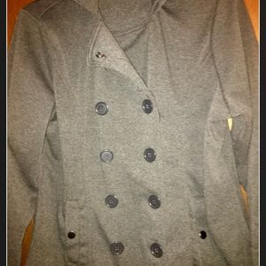Gray peacoat